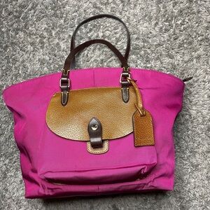 Dooney & Bourke Women's Nylon And Leather Handbags Shower Bag Tote.